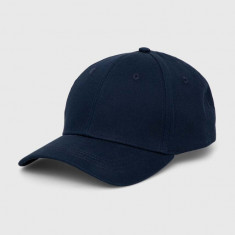 Medicine șapcă de baseball din bumbac barbati, culoarea albastru marin, neted