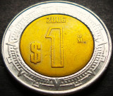 Cumpara ieftin Moneda bimetal 1 NUEVO PESO - MEXIC, anul 2006 * cod 4059, America Centrala si de Sud
