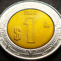 Moneda bimetal 1 NUEVO PESO - MEXIC, anul 2006 * cod 4059