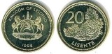 Lesotho 1998 - 20 lisente UNC