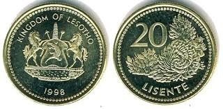 Lesotho 1998 - 20 lisente UNC