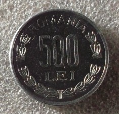 G5. ROMANIA 500 lei 1999 aUNC / UNC **