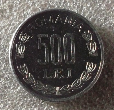 G5. ROMANIA 500 lei 1999 aUNC / UNC ** foto