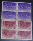 Cumpara ieftin Romania 1958 LP 451 blocuri de 4 telecomunicatii Moscova stampilat