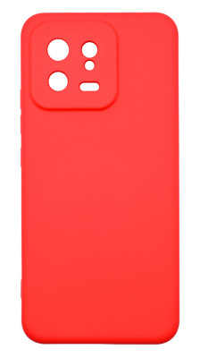 Husa de protectie din silicon pentru Xiaomi 13, SoftTouch, interior microfibra, Rosu foto