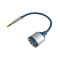 Cablu adaptor audio HiFi stereo Jack 3.5 mm tata - 2x 3.5 mm mama