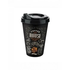 Pahar cafea cu tematica Coffee House 400 ml