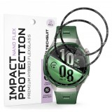 Folie Protectie Techsuit Nano Flex pentru Huawei Watch GT 7 Pro, Plastic, Set 2 bucati, Neagra