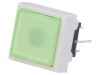 Comutator Tastatură DPDT cu LED Verde 0.1A 30V