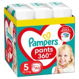 Scutece Pants Stop&amp;Protect XXL Box Nr.5 pentu 12-17 kg, 152 bucati, Pampers