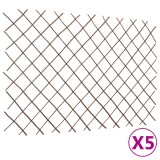 Gossi gard cu zabrele, 5 buc.,180 x 120 cm, salcie
