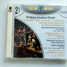 2xCD Wolfgang Amadeus Mozart – Violin Concertos Nos. 1 & 2, KV 207, 211