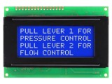 Afișaj LCD STN Negative 16x4 Albastru 5V NEWHAVEN NHD-0416BZ-NSW-BBW