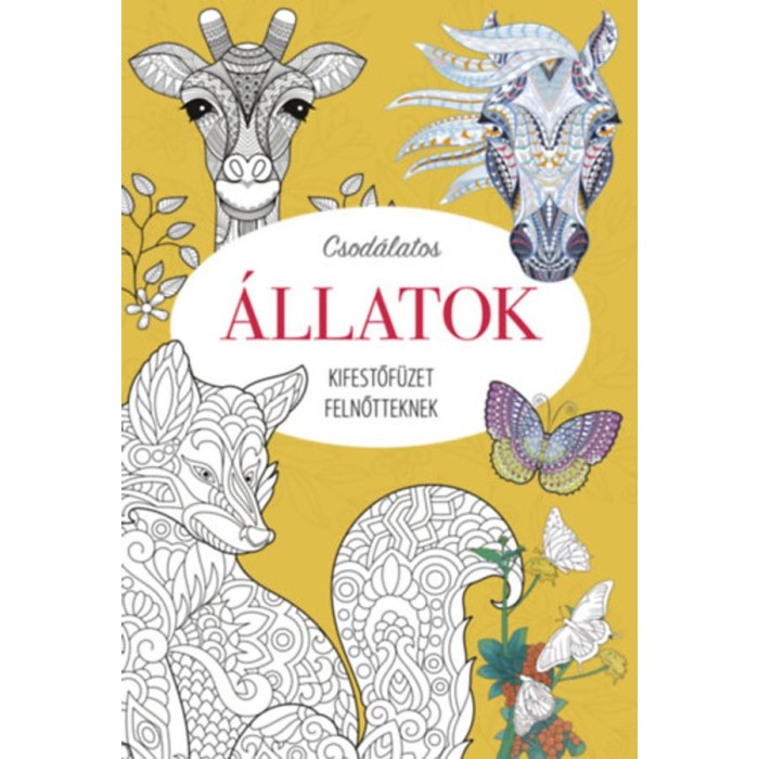 Kifestőf&uuml;zet felnőtteknek - Csod&aacute;latos &aacute;llatok