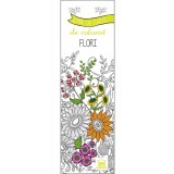 Semne de carte de colorat - Flori