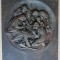 E989-Aplica Basorelief veche raritate-Fecioara Maria-Pruncul- Pastorii inchinand