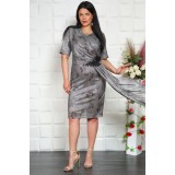 Rochie Versa cu insertii stralucitoare Silver - 60Marimea