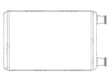 Radiator Incalzire Mercedes Clasa CL (C216), 09.2006-06.2014, CL600, CL63 AMG, CL65 AMG benzina, cutie automata, aluminiu brazat/aluminiu, 270x183x26