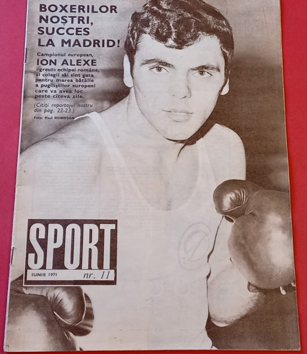 Revista SPORT nr.11/iunie 1971