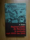 Z2 Regimul politic din Romania in perioada sept. 1940-ian. 1941