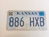 Kansas Inmatriculare USA original, decor de perete
