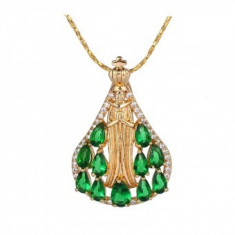 Lantisor pandantiv Divine Green Emerald foto