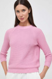 Cumpara ieftin Weekend Max Mara pulover de bumbac culoarea roz, light 2415360000000