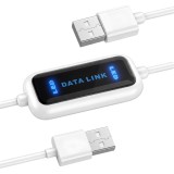 Cablu de date High-Speed USB 2.0 cablu de legătură PC la PC pentru Windows 11/10/8.1/8/7/Vista/XP/2000, cea mai ușoară schimbare de date &icirc;ntre 2 calcu