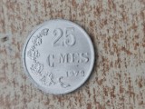 25 cents 1972 Luxemburg., Europa, Cupru-Nichel