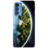 Husa compatibila cu Motorola G51 model Planet Island, Silicon, TPU, Viceversa, Transparent, Carcasa