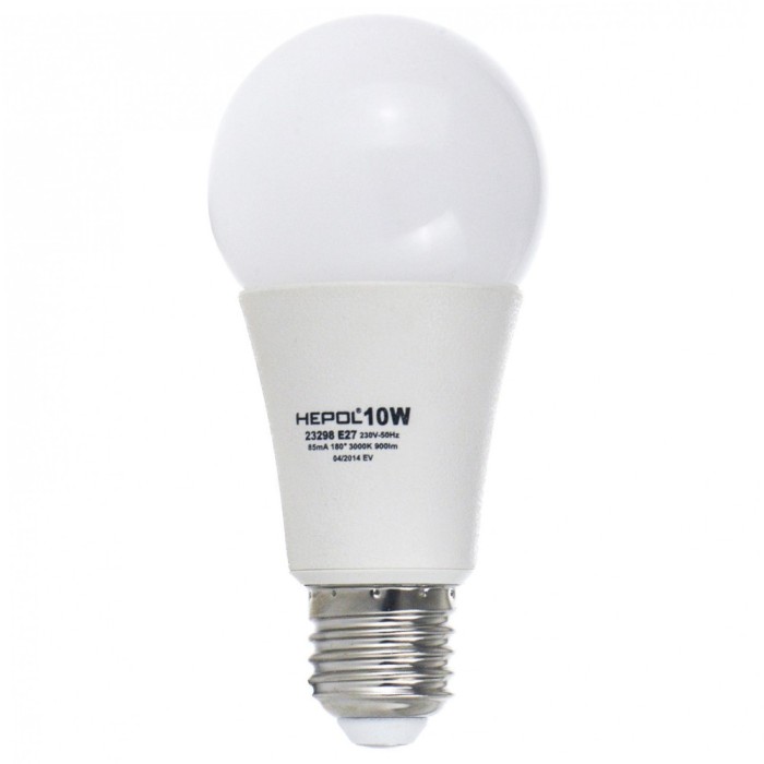 Bec LED Hepol clasic A60 E27 10W 850lm lumina calda 3000 K