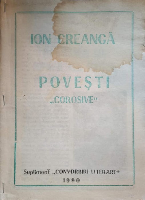 POVESTI &quot;COROSIVE&quot;-ION CREANGA-224279