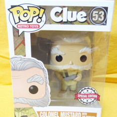 Funko POP Clue Colonel Mustard with the revolver Special Edition