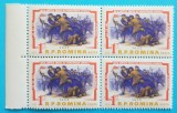 TIMBRE ROMANIA 1963 l.p.554 30ani luptele muncitorilor ceferisti bl, 4 val. MNH*, Nestampilat