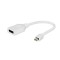 CABLU video GEMBIRD, adaptor Mini-DisplayPort (T) la DisplayPort (M), 10cm, rezolutie maxima Full HD (1920 x 1080) la 60Hz, alb, &quot;A-mDPM-DPF-001-W&quot; (t