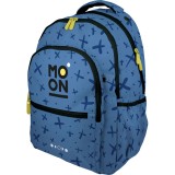 Ghiozdan ergonomic Moon Azul pentru copii, Grafoplas