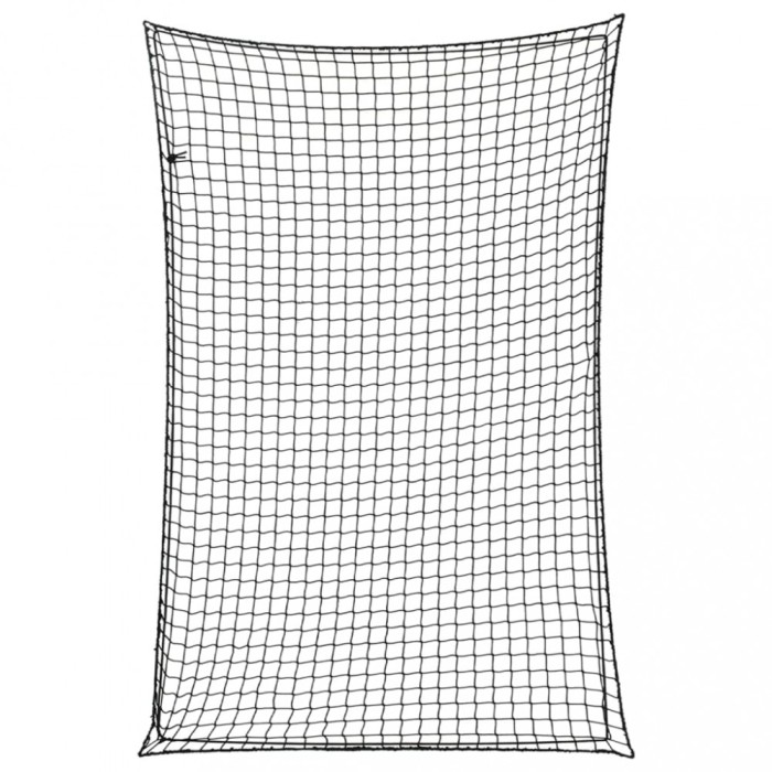 Plasă de remorcă cu funie elastică, negru, 3x2 m, PP