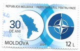 Moldova (12) - A 30-a Aniversare a Parteneriatului pt. Pace al Moldovei,2024-obl