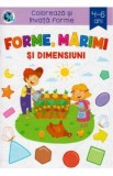 Forme, marimi si dimensiuni. Coloreaza si invata forme 4-6 ani