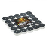 Lum&acirc;nări Parfumate Pastilă Argan Negre, Set 25 Bucăți, Ardere 4h, Diametru 3.5cm, Decor Elegant