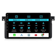 Navigatie Dedicata BMW Seria3 E46 (1997-2005), 9Inch, 8Gb Ram, 256Gb Stocare, Carplay