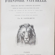 GALERIE D'HISTOIRE NATURELLE, TIREE DES OEUVRES COMPLETES DE BUFFON par M. SAINTE-BEUVE - PARIS, 1879