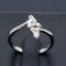 Inel ARGINT Rodiat -- Flower-- Swarovski 925 CZ arg232