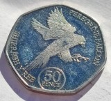 335. Moneda Insula Man 50 Pence 2023 (Perigrine falcon)
