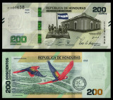 HONDURAS █ bancnota █ 200 Lempiras █ 2021 █ COMEMORATIV █ UNC █ necirculata