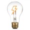 Lampă Decorativă LED, Model Fulger, Diametru 6cm, &Icirc;nălțime 10cm, Conector USB Type-C, Transparent