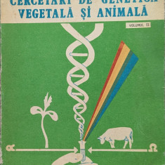 Cercetari de genetica vegetala si animala