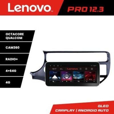 Navigatie Kia Rio K-504 Lenovo PRO 4+64 12.3 inch qled android 4G DSP gps internet 8Core CarStore Technology foto
