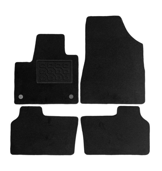 Set covorase auto mocheta Renault Kangoo 5p. 2021-&amp;gt;, Negru, 4 buc. AutoDrive ProParts