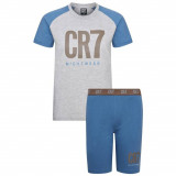 Cristiano Ronaldo pijamale de copii Short blue-grey - 10 let